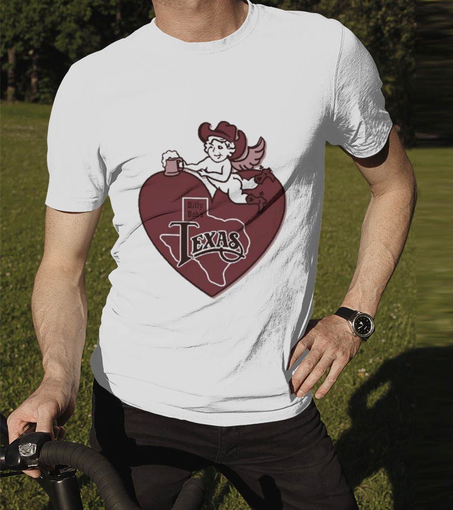 Billy Bob’s Texas Cupids Heart With Cowboy Hat And T-Shirt