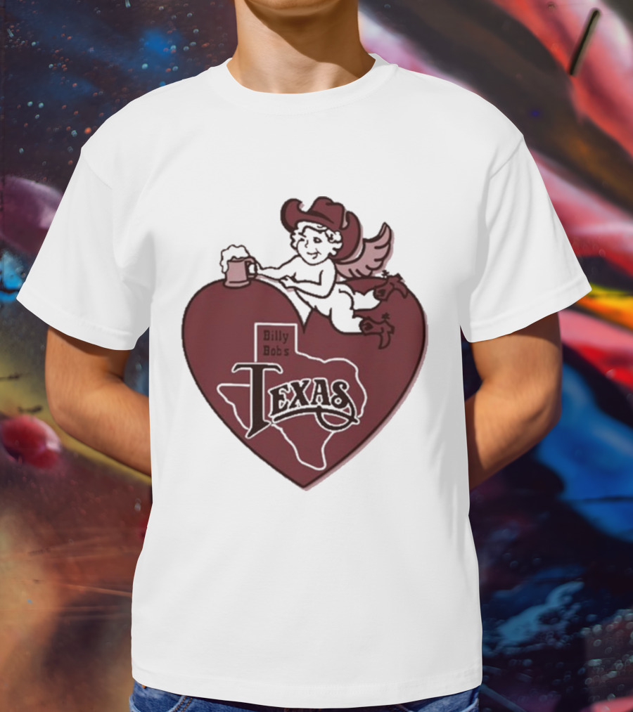 Billy Bob’s Texas Cupids Heart With Cowboy Hat And T-Shirt