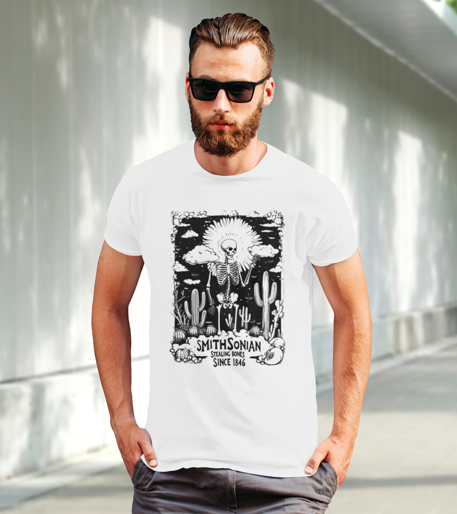 Blurrycreatures Smithsonian Stealing Bones Since 1846 American Myth Blurry Creatures T-Shirt