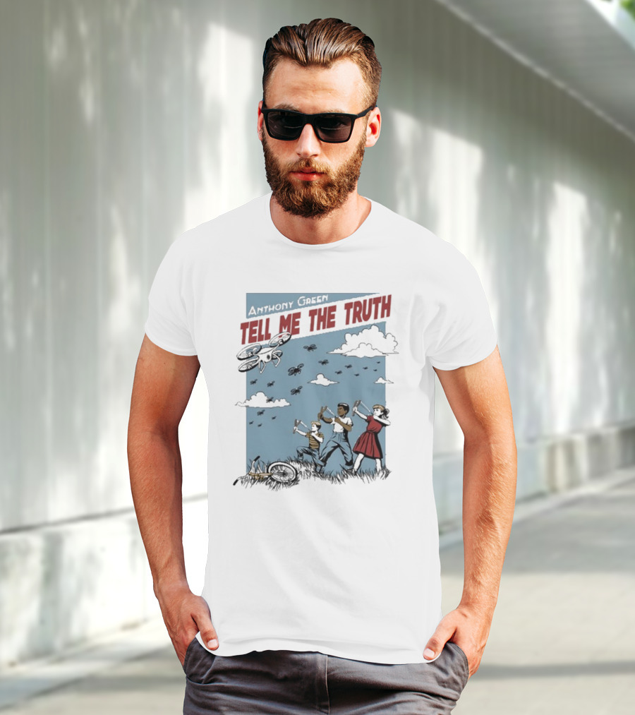 Anthony Green Tell Me The Truth Kids Running From Insects T-Shirt