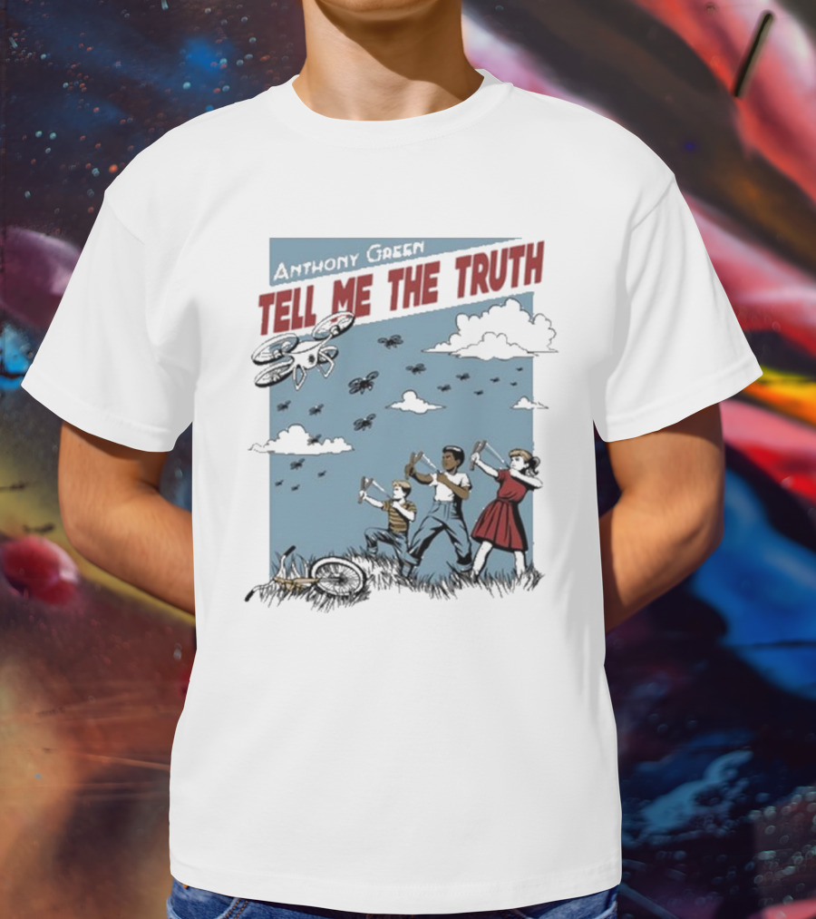 Anthony Green Tell Me The Truth Kids Running From Insects T-Shirt