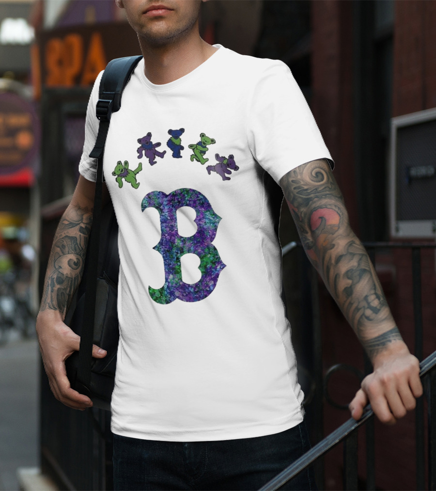 Boston Red Sox Grateful Dead Bears 2025 Event Night T-Shirt
