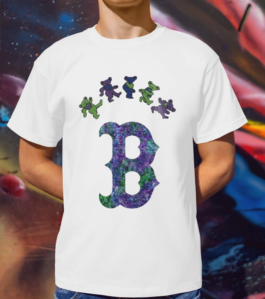 Boston Red Sox Grateful Dead Bears 2025 Event Night T-Shirt