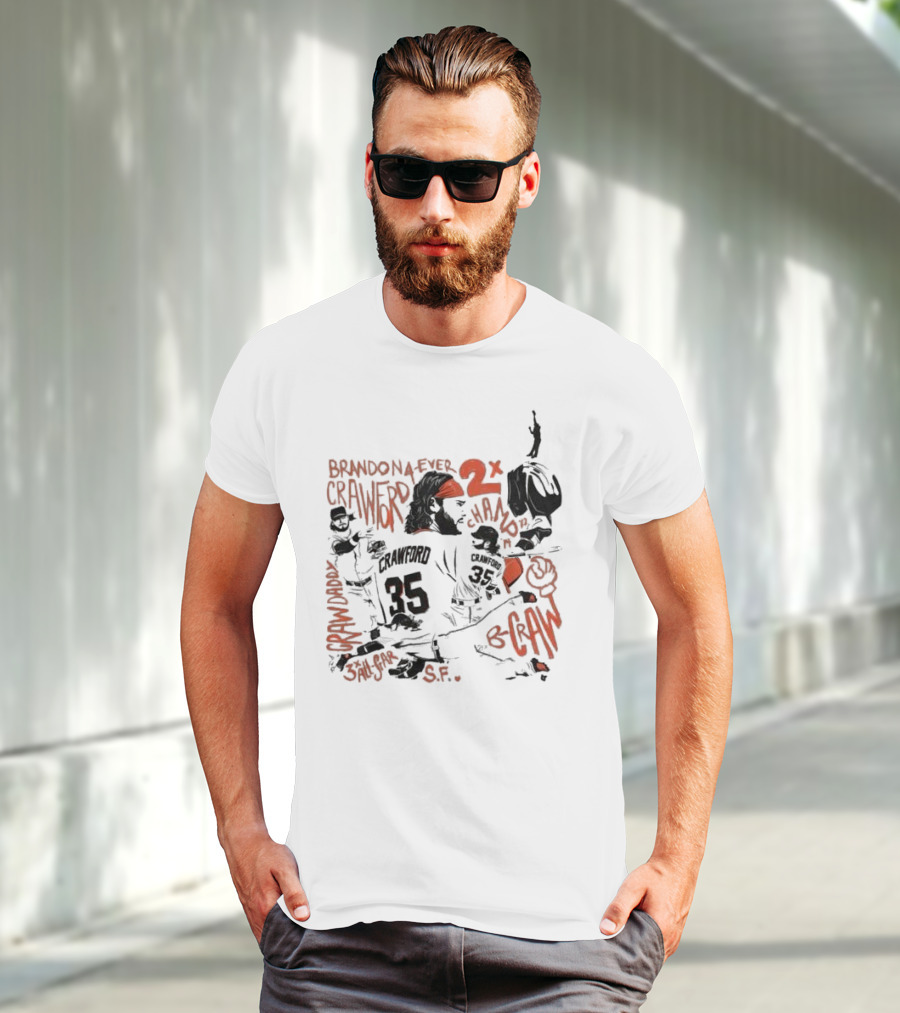 Brandon Crawford Forever Two Time Champion San Francisco Giants S.F. T-Shirt
