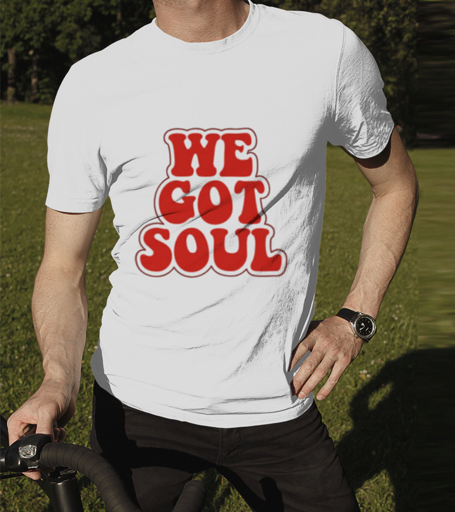 Burna Boy We Got Soul Retro Red Text Style T-Shirt