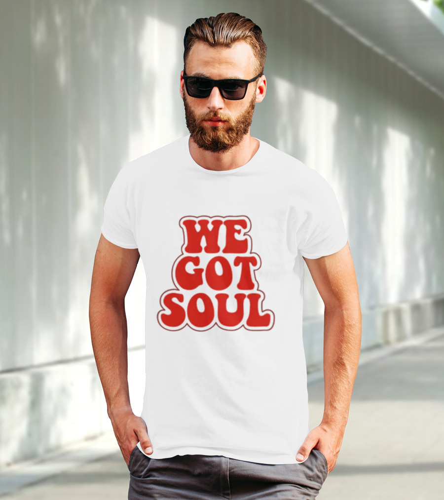 Burna Boy We Got Soul Retro Red Text Style T-Shirt
