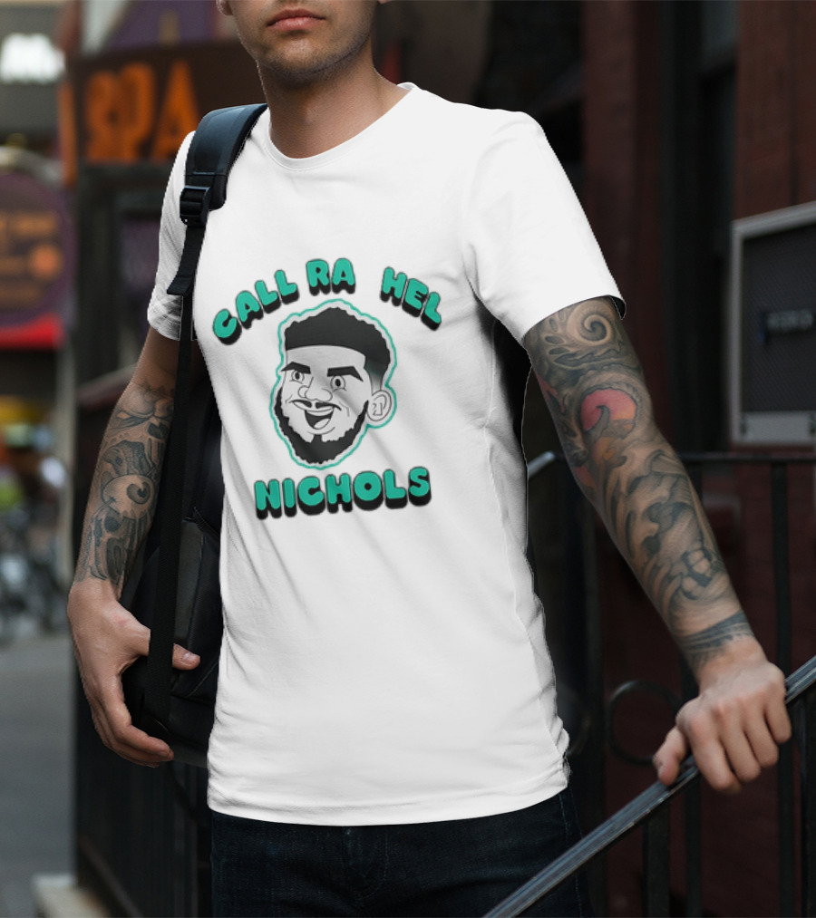 Call Rachel Nichols Cartoon Face With Beard T-Shirt