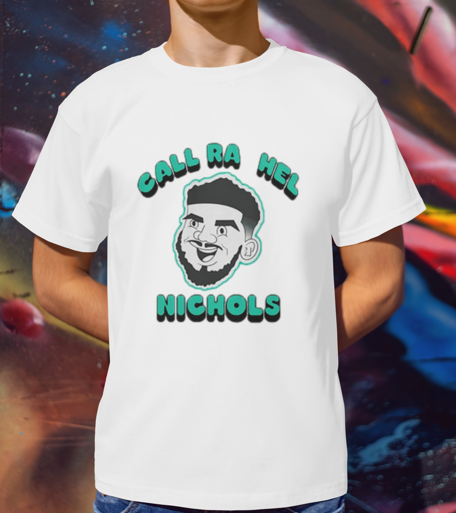 Call Rachel Nichols Cartoon Face With Beard T-Shirt