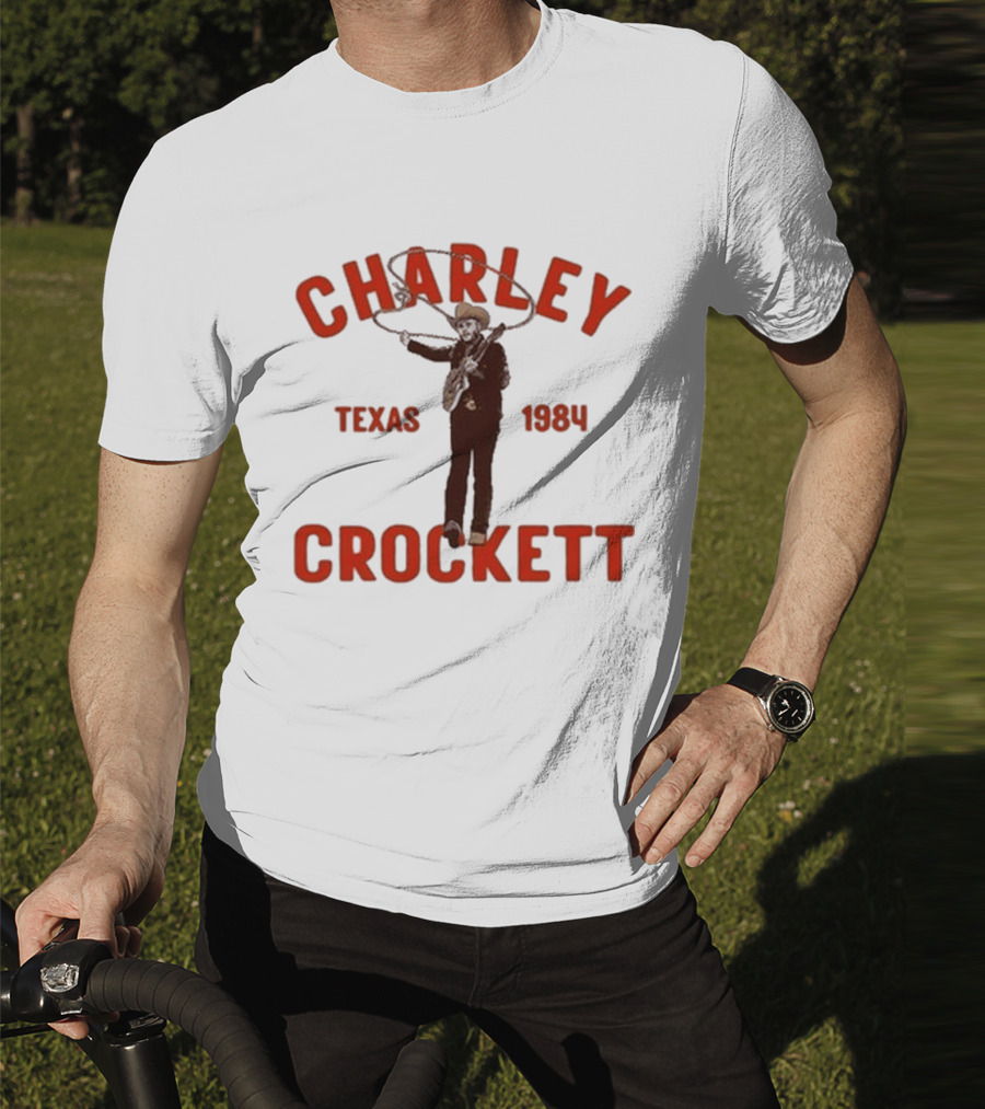 Charley Crockett Texas 1984 Lasso Cowboy T-Shirt