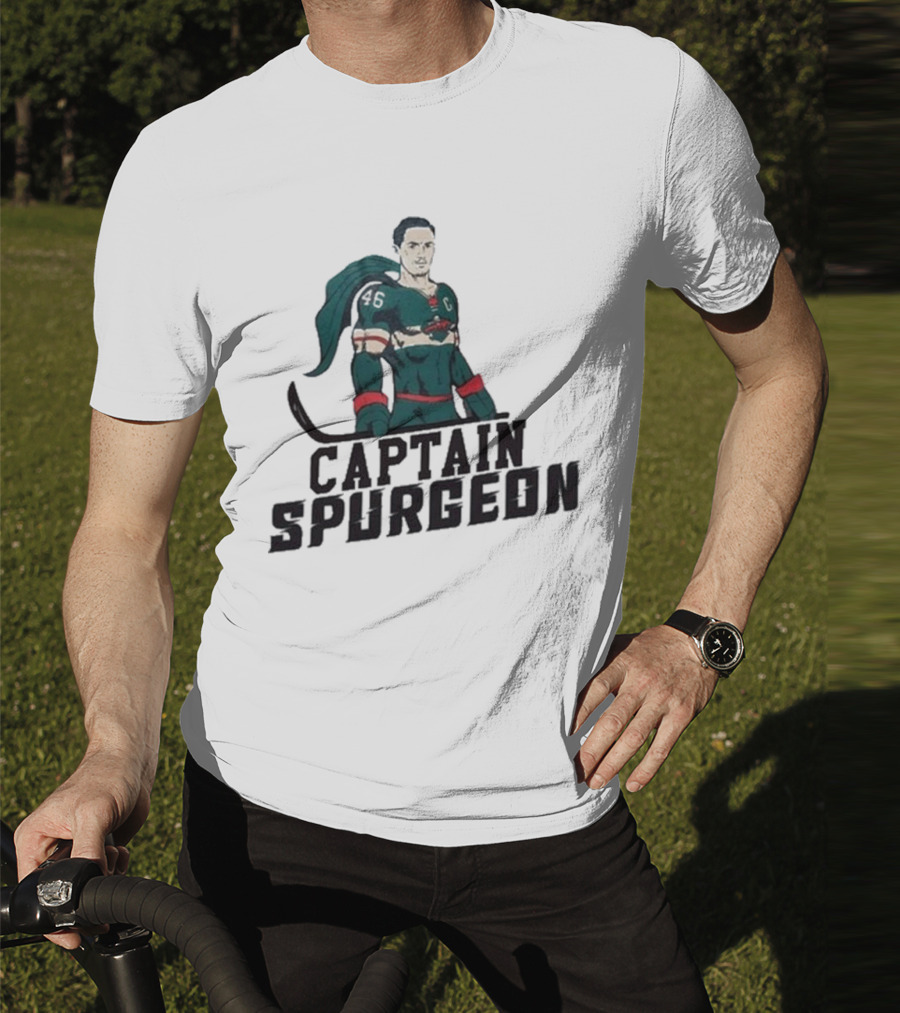 Captain Spurgeon Ice Hockey Superhero T-Shirt