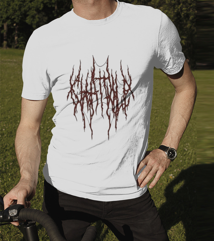 Chat Pile Red Dripping Text Design T-Shirt