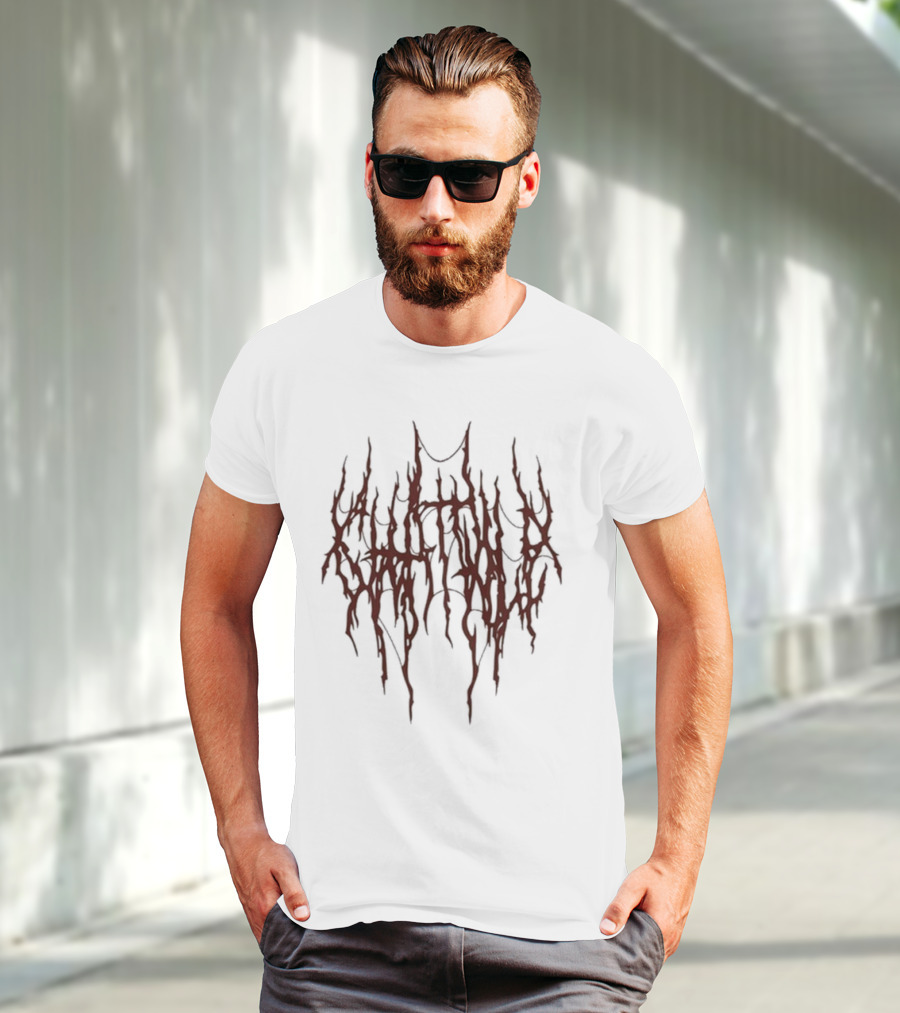 Chat Pile Red Dripping Text Design T-Shirt