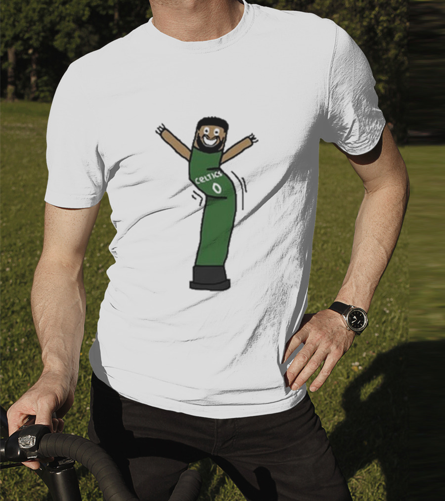 Celtics Jayson Tatum Inflate-Tum Cartoon T-Shirt