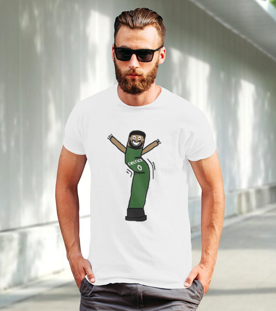 Celtics Jayson Tatum Inflate-Tum Cartoon T-Shirt