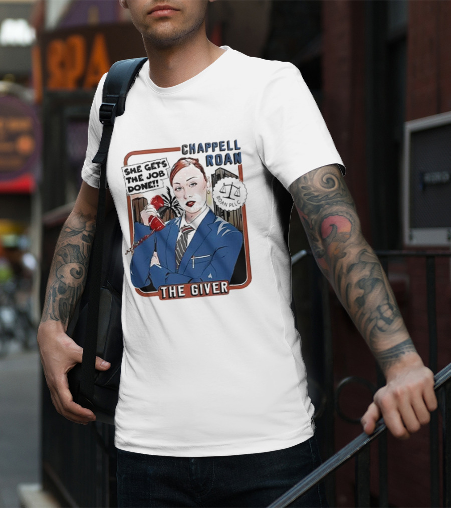 Chappell Roan The Giver Blue Suit Red Rose T-Shirt