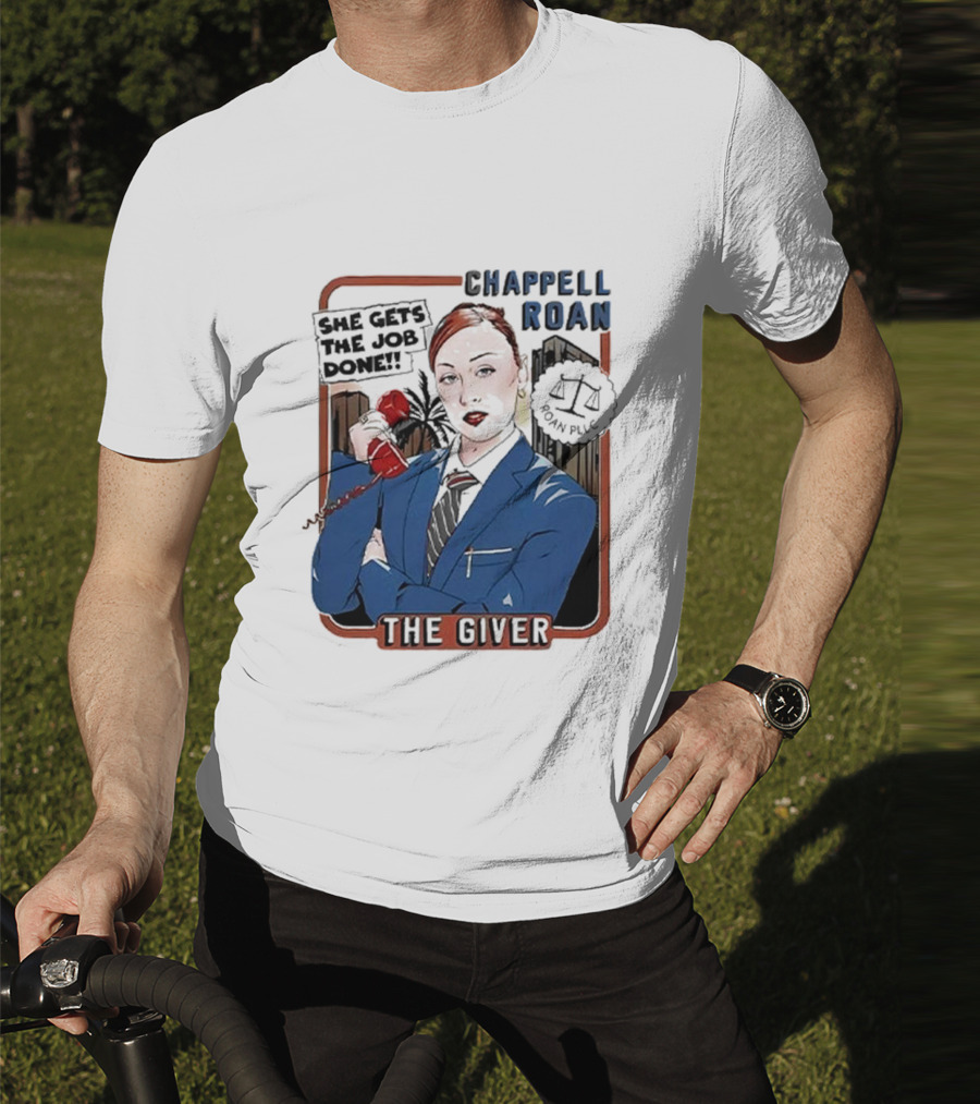 Chappell Roan The Giver Blue Suit Red Rose T-Shirt