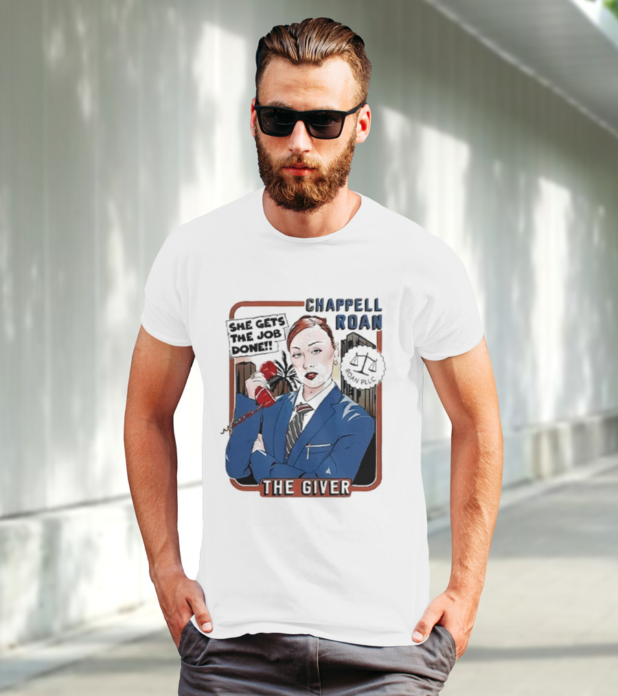 Chappell Roan The Giver Blue Suit Red Rose T-Shirt