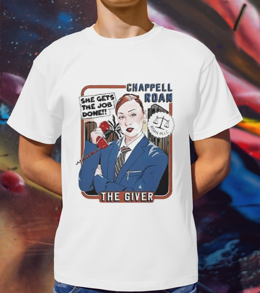 Chappell Roan The Giver Blue Suit Red Rose T-Shirt