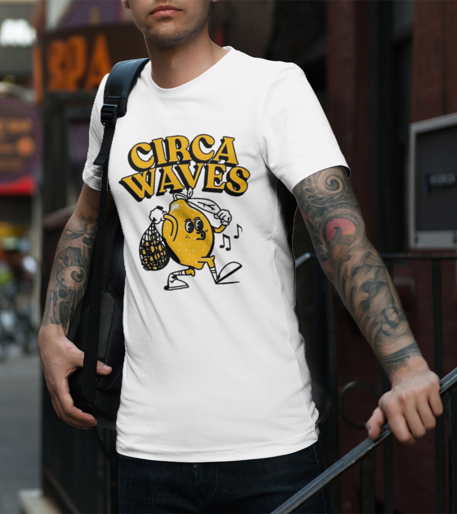 Circa Waves Leroy The Lemon Running Cartoon T-Shirt