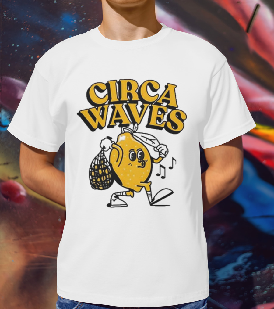 Circa Waves Leroy The Lemon Running Cartoon T-Shirt