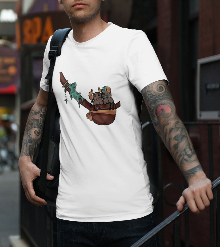 Coilpunk Steam Coil Phighting In A Bag Wizard Staff Adventure T-Shirt