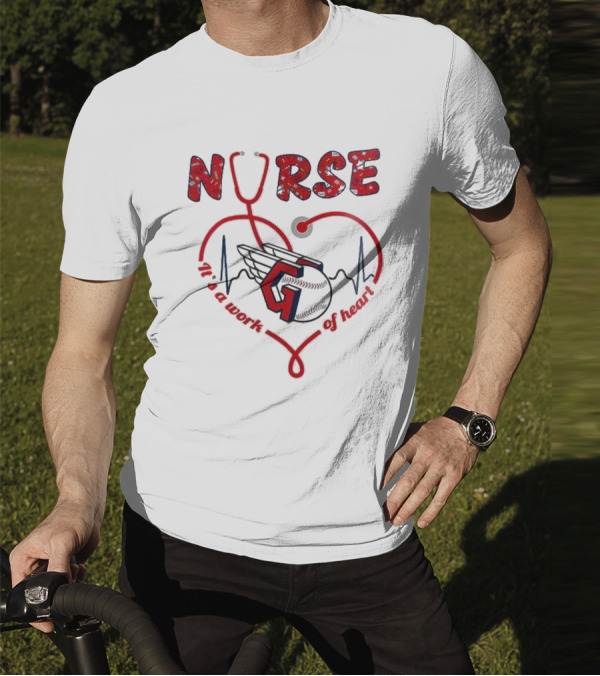 Cleveland Guardians Nurse Appreciation 2025 Worth Of Heart T-Shirt