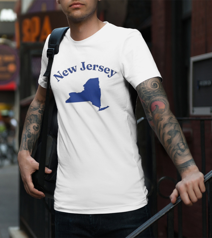 New Jersey Clickhole Map Of New York T-Shirt