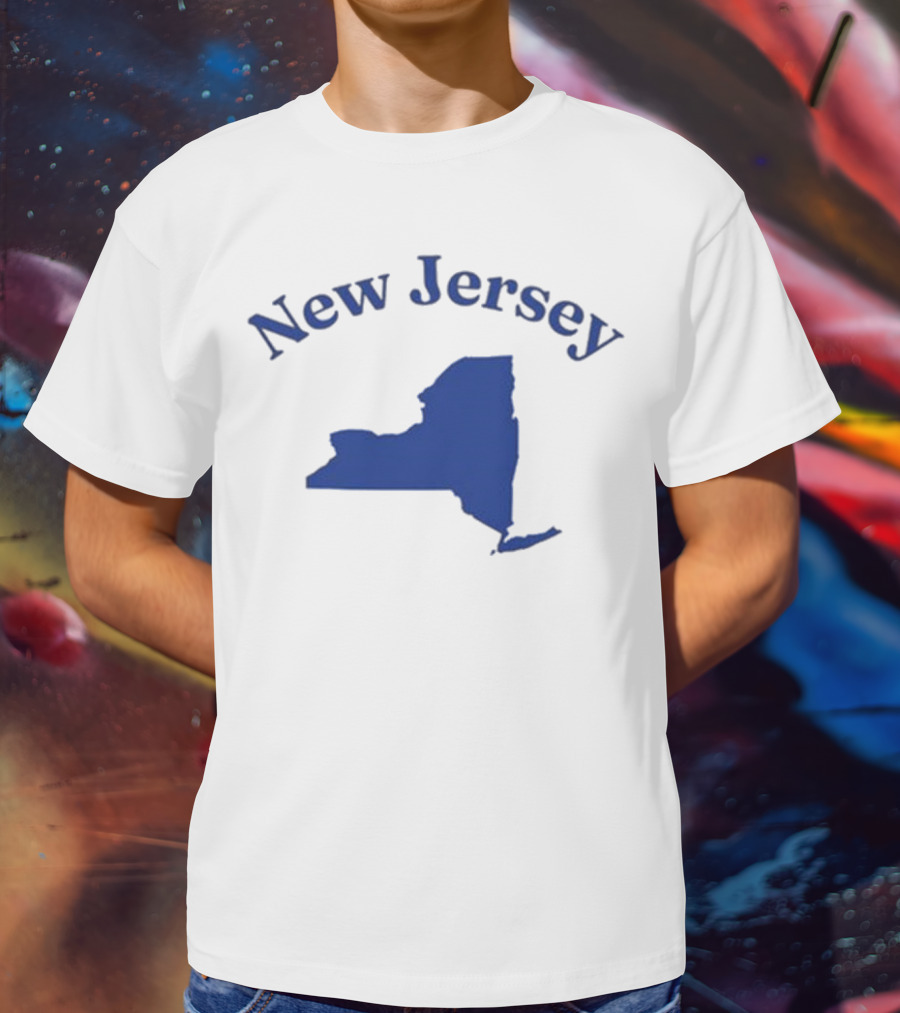 New Jersey Clickhole Map Of New York T-Shirt