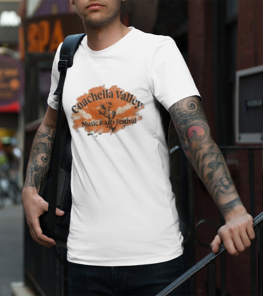 Coachella Valley Music And Arts Festival Yucca Brevifolia Clouds 2025 T-Shirt