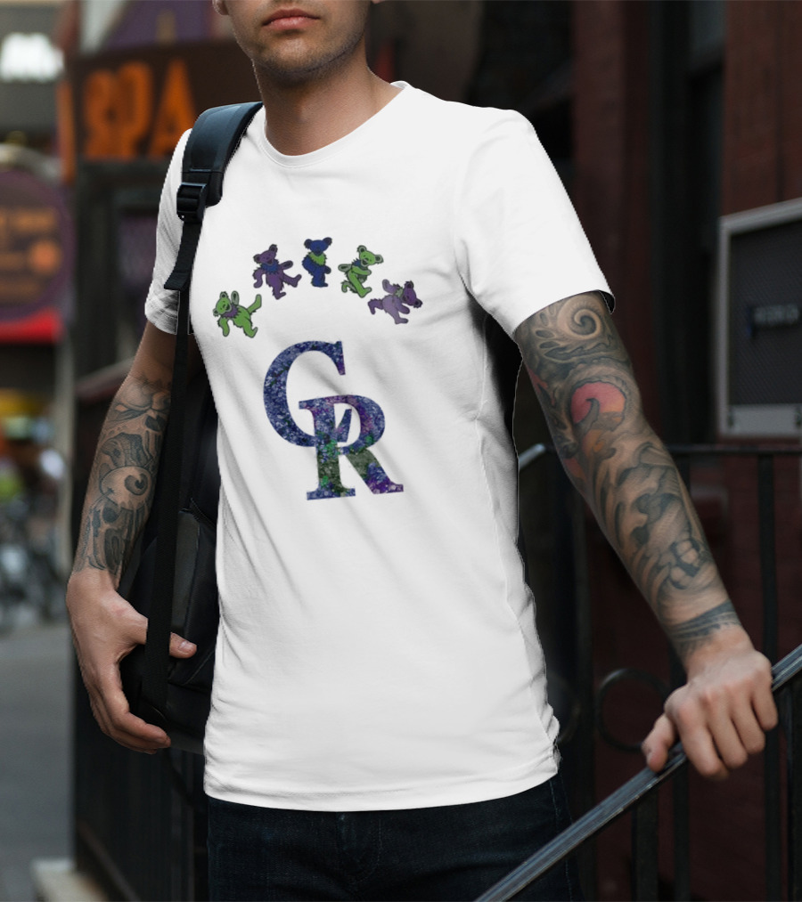 Colorado Rockies Grateful Dead Dancing Bears 2025 T-Shirt