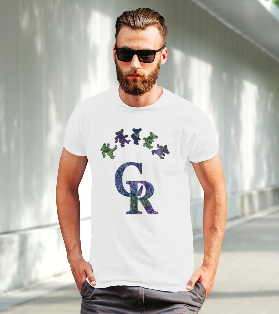 Colorado Rockies Grateful Dead Dancing Bears 2025 T-Shirt