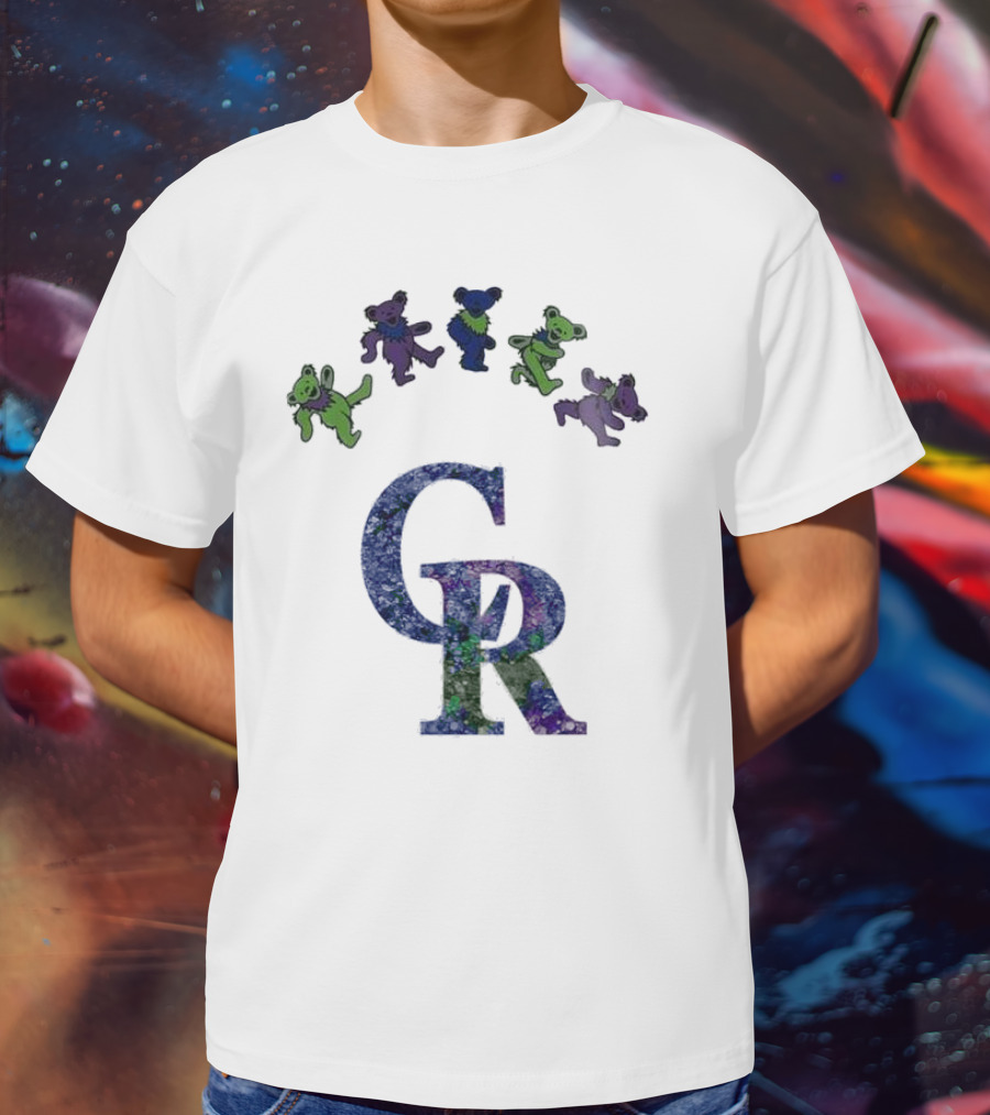 Colorado Rockies Grateful Dead Dancing Bears 2025 T-Shirt