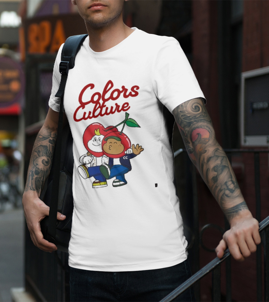 Colors Culture Chubby And Friends Cherry Head Graphic T-Shirt