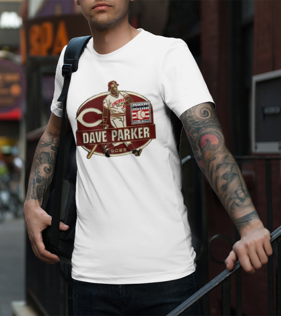 Dave Parker Cincinnati Reds National Baseball Hall Of Fame 2025 Collector’s T-Shirt
