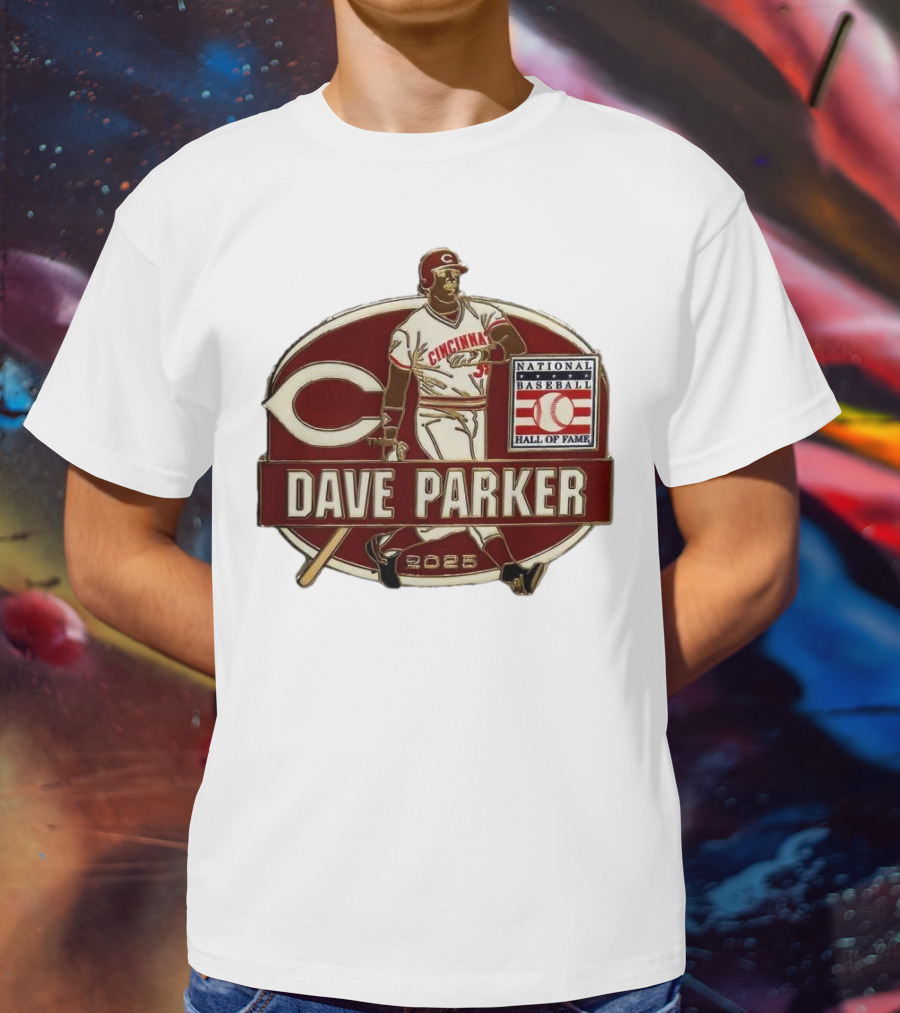 Dave Parker Cincinnati Reds National Baseball Hall Of Fame 2025 Collector’s T-Shirt