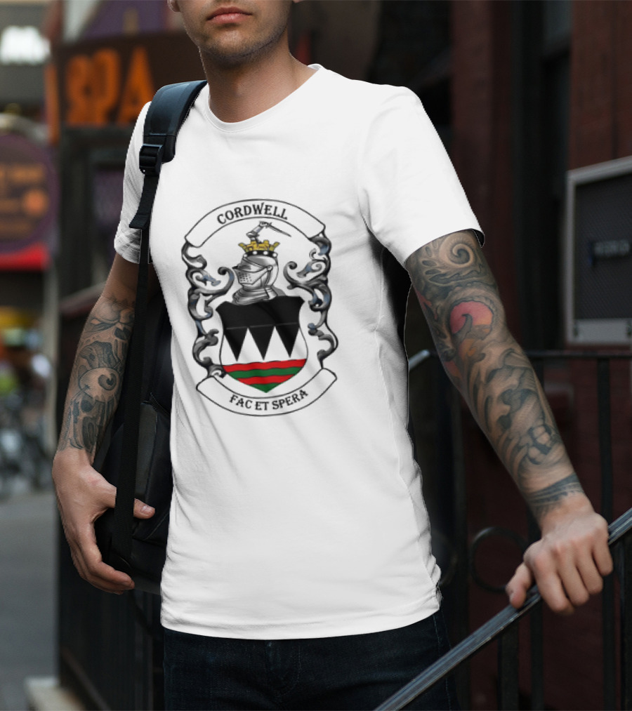 Cordwell Crest Coat Of Arms With Crown And Shield T-Shirt