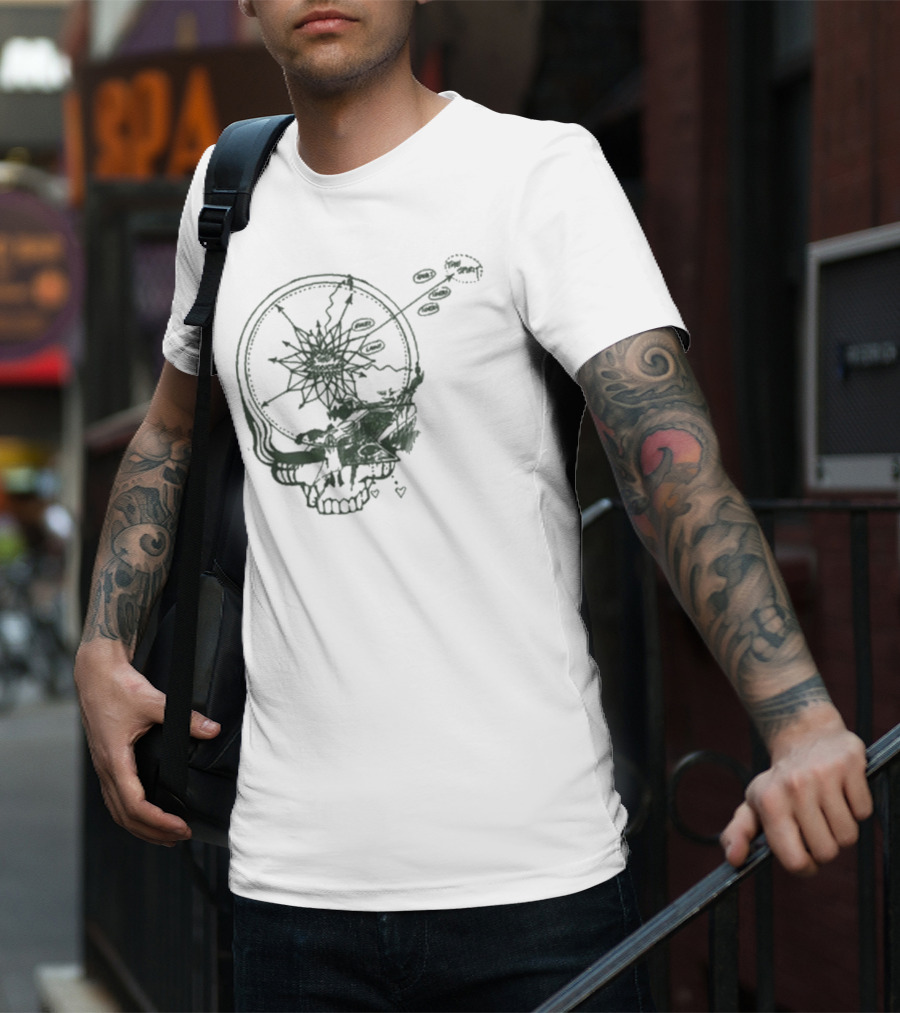 Dead & Company Psychedelic Skull Staring At Goats 2025 T-Shirt