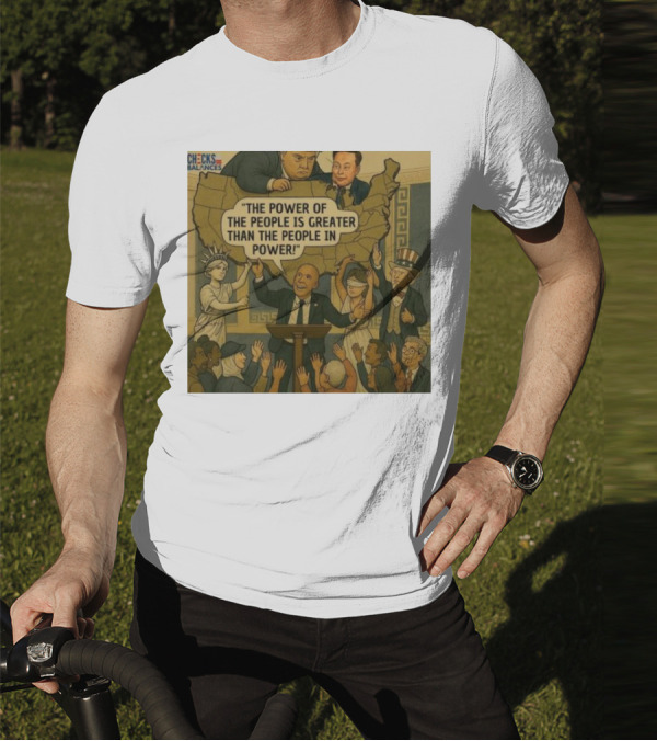 Cory Booker The Power Of The People Is Greater Than The People In Power USA Checks And Balances 2025 T-Shirt