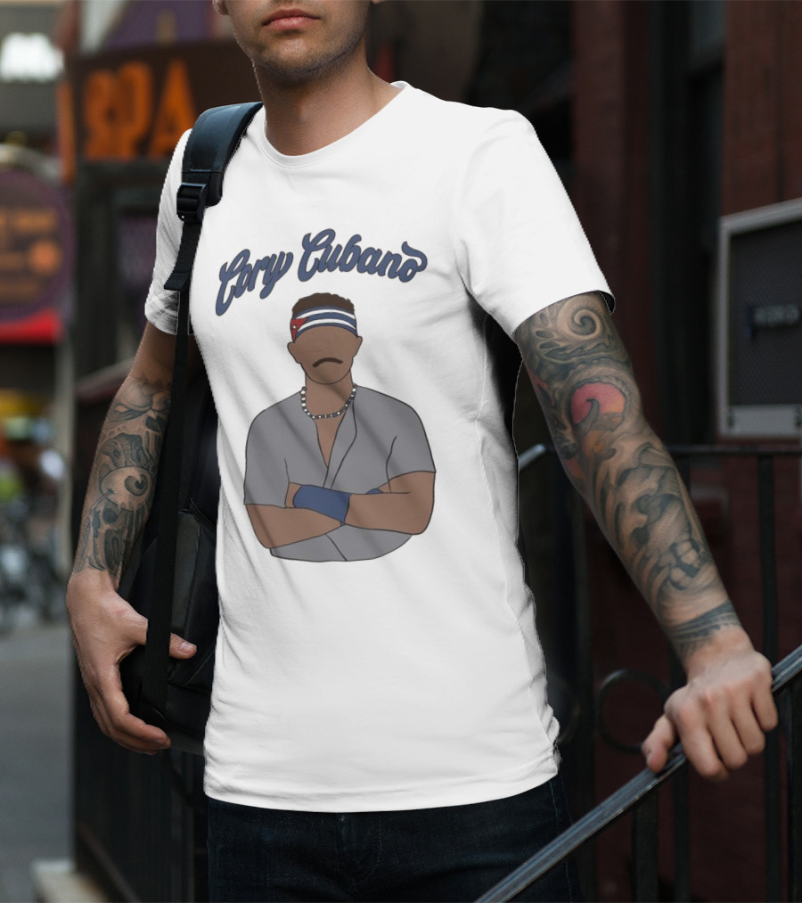 Cory Cubano Stylized Illustration With Headband And Necklace T-Shirt