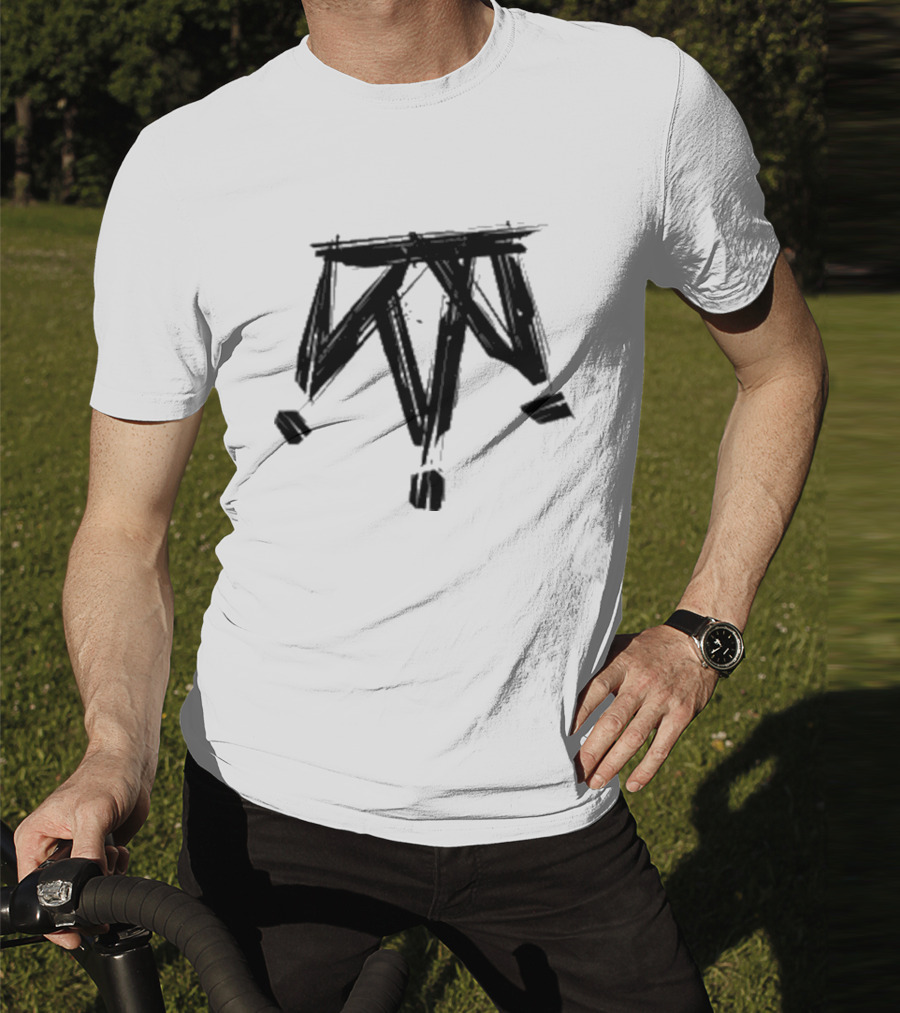 Damian Drake The Crown Vintage Skull Wings And Cross Skeleton Motif T-Shirt