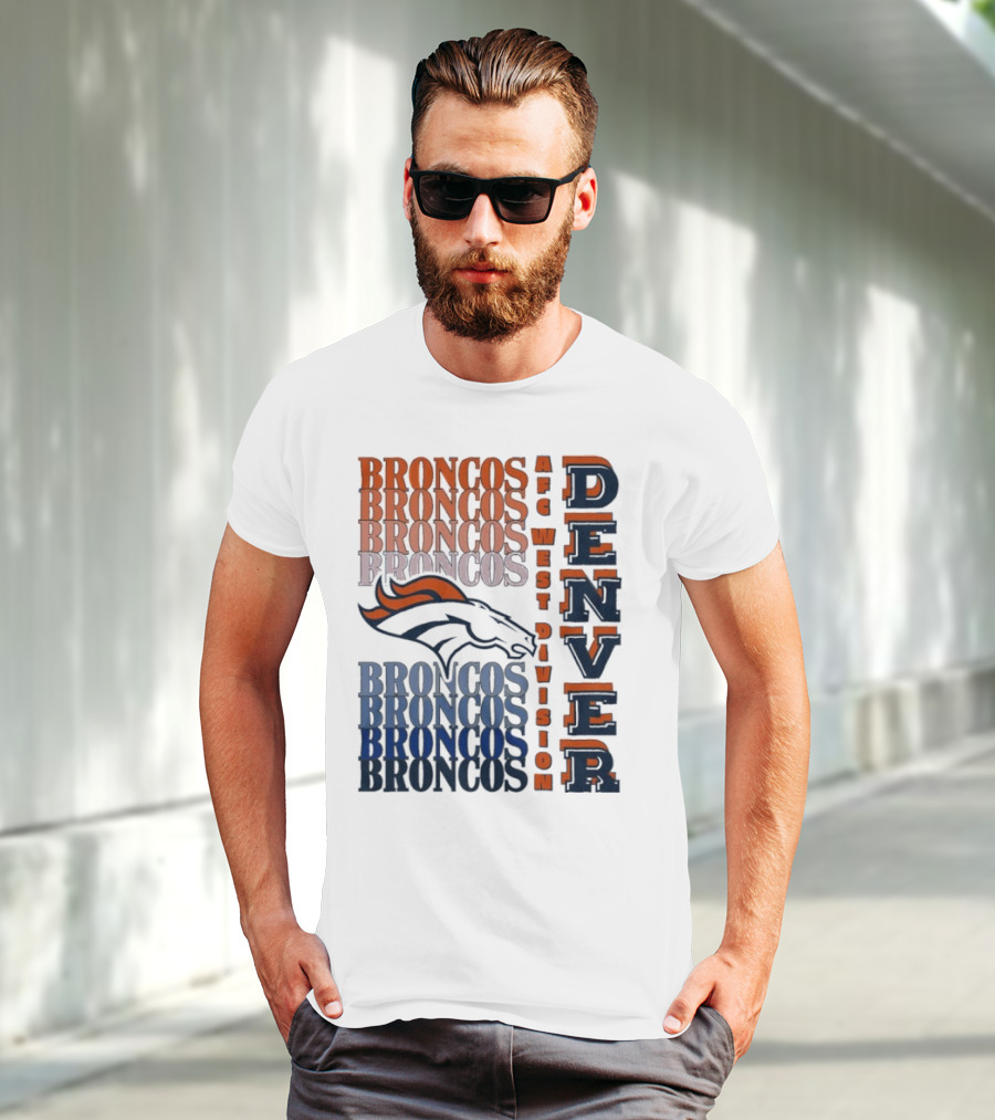 Denver Broncos AFC West Division Broncos Broncos Broncos Denver T-Shirt