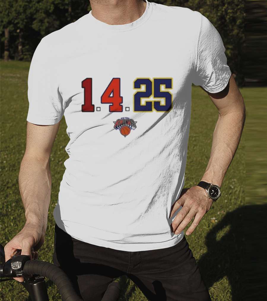 Derrick Rose Numbers 14 25 New York Knicks T-Shirt