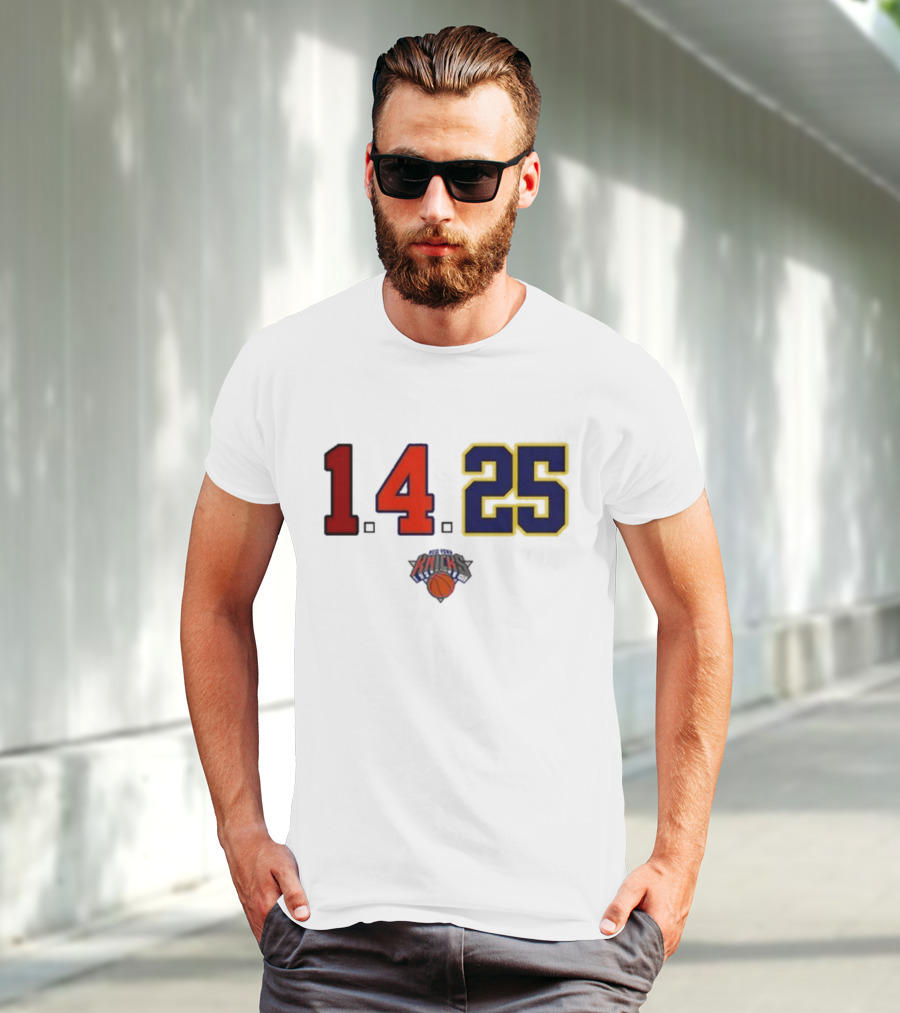 Derrick Rose Numbers 14 25 New York Knicks T-Shirt