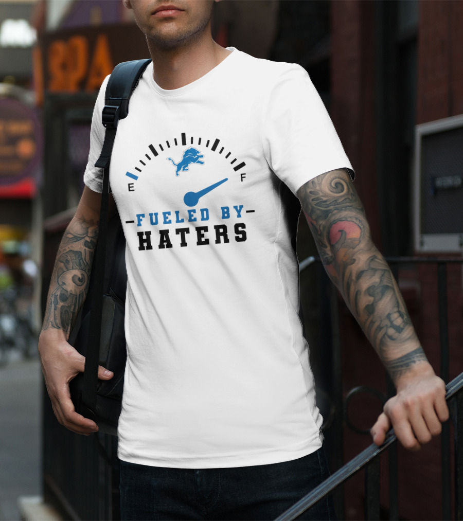 Detroit Lions Fueled By Haters Speedometer T-Shirt