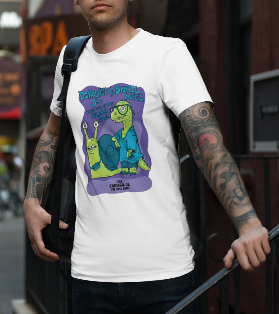Dinosaur Jr. Snail Mail Summer 2025 Chicago IL The Salt Shed T-Shirt
