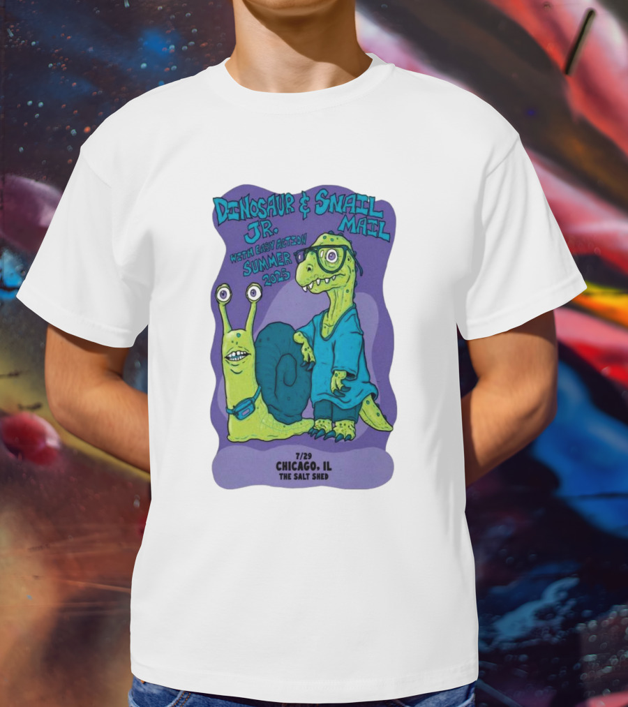 Dinosaur Jr. Snail Mail Summer 2025 Chicago IL The Salt Shed T-Shirt