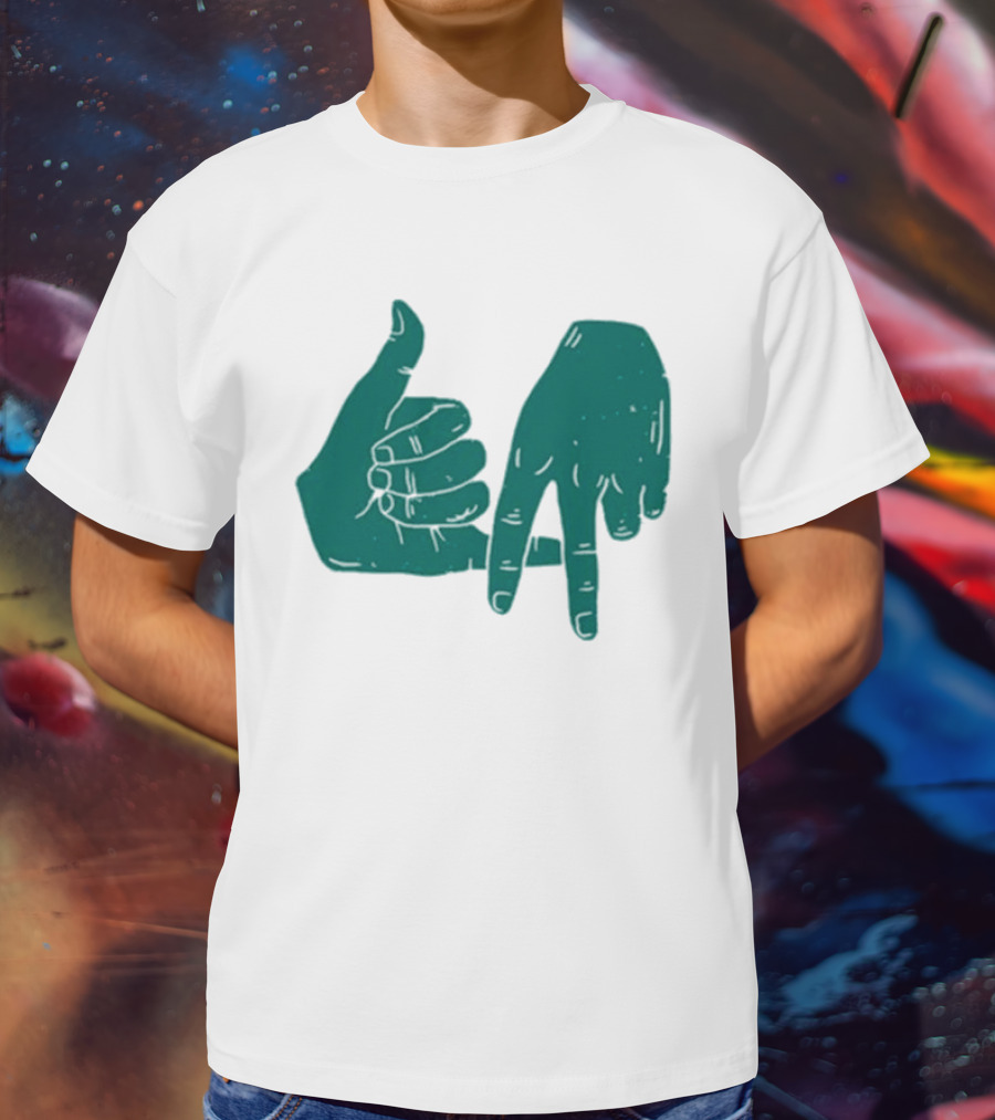 Dirty Coast Los Angeles Hand Gesture Symbol T-Shirt