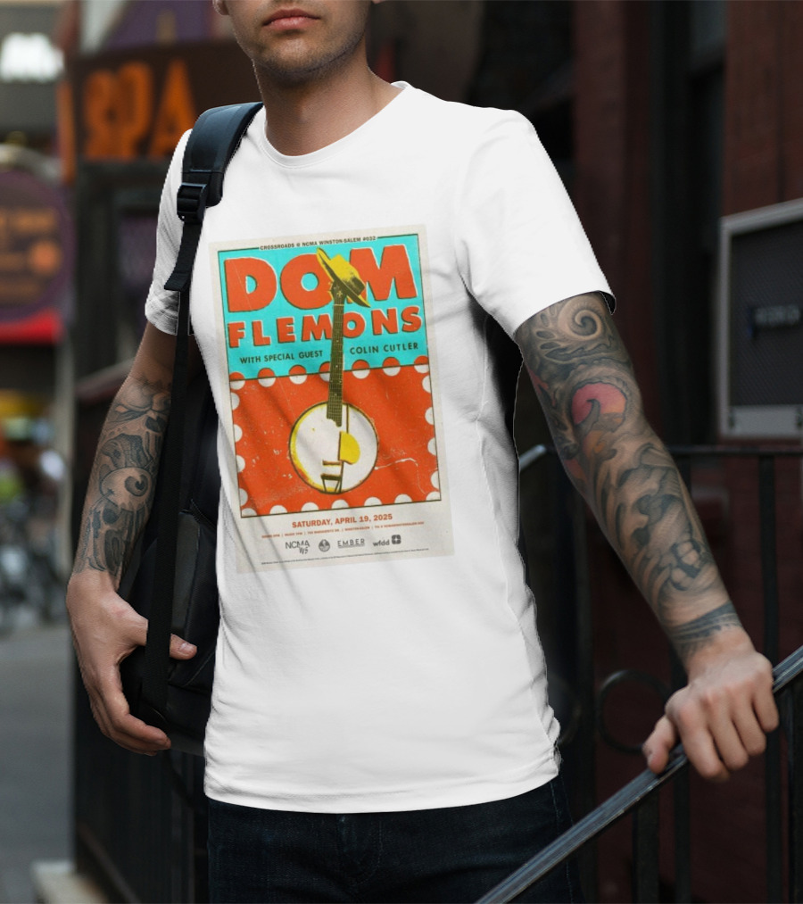 Dom Flemons With Special Guest Colin Cutler Crossroads NCMA Winston-Salem April 19 2025 T-Shirt