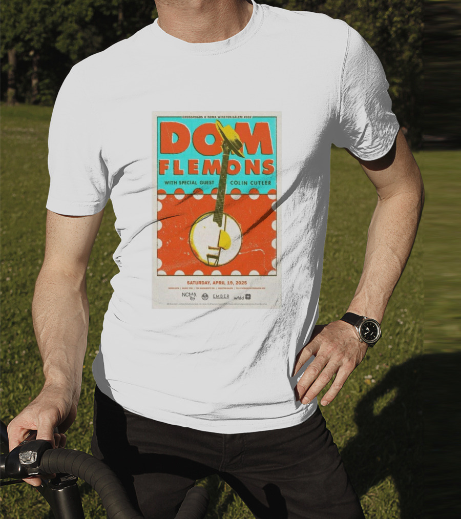 Dom Flemons With Special Guest Colin Cutler Crossroads NCMA Winston-Salem April 19 2025 T-Shirt