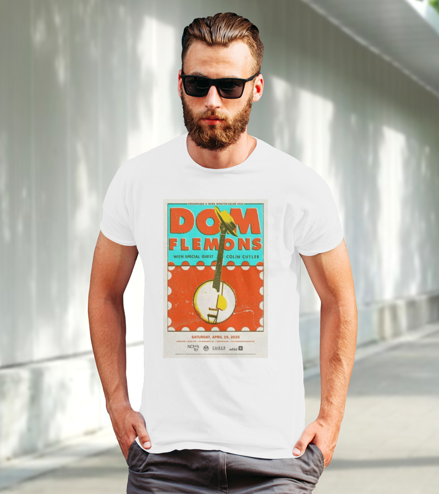 Dom Flemons With Special Guest Colin Cutler Crossroads NCMA Winston-Salem April 19 2025 T-Shirt